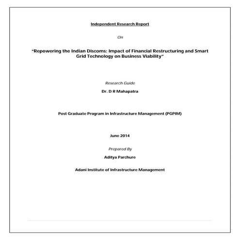 Repowering the Indian Discoms