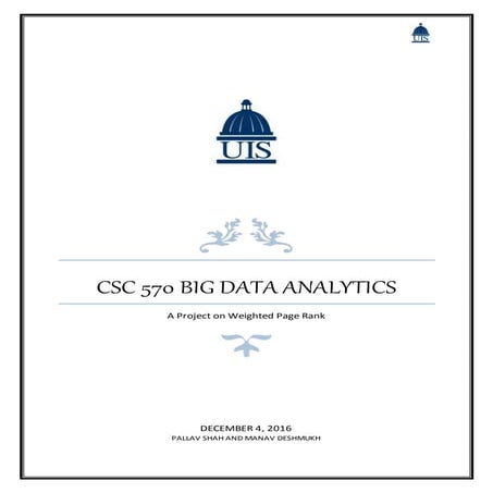 Big data analytics project report