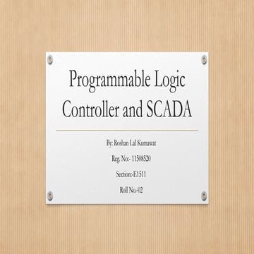 PLC and SCADA