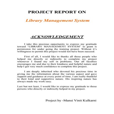 Project report 