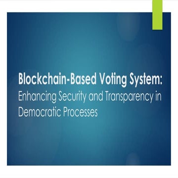 Block Chain Voting System using Metamask