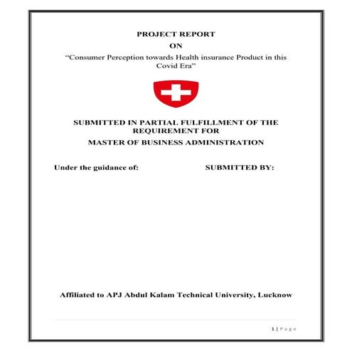 Project report for Management