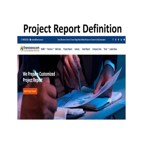 Project Report Definition