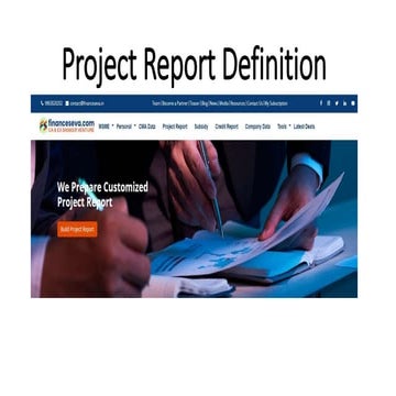 Project Report Definition