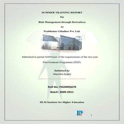 Summer Training Project Report