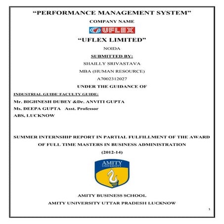 Performance Management System