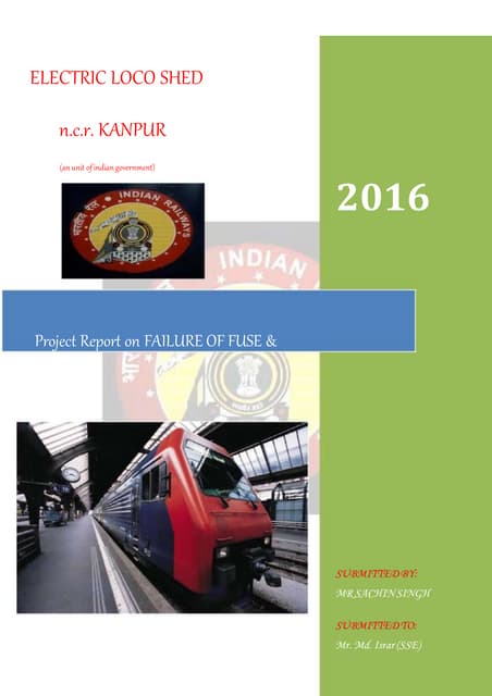Project report on failure of fuse & mcb