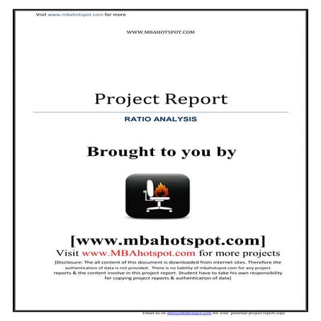 Project report on_finance_ration-_analysis_mbahotspot | PDF