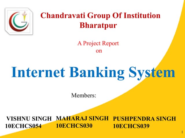 java Project report online banking system