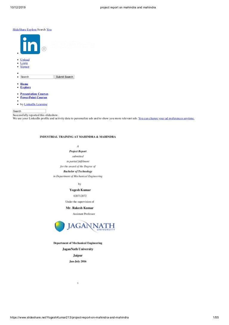 Tech mahindra project report essay 08 picture