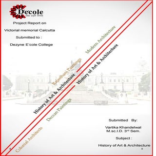 Project report on victoria memorial...