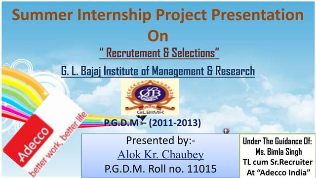Presentation on Recruitment &amp; Selection&quot;