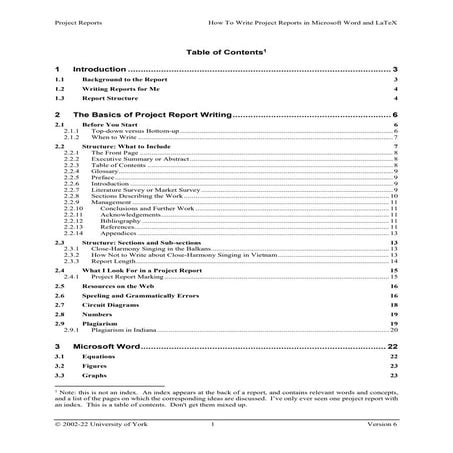 Technical Report Writing (Format of Final year project's thesis) | PPTX