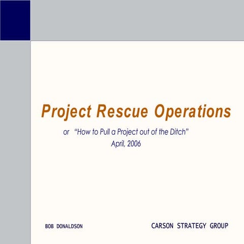 Project Rescue Operations