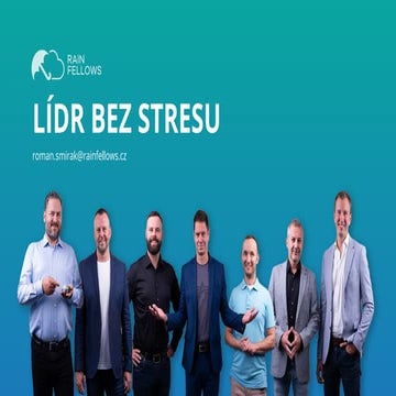 Project Restart 2025: Roman Šmiřák - Lídr bez stresu: 3 příklady z praxe, jak...