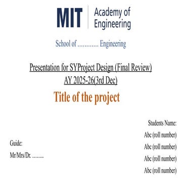 Project Review-PPT template for MIT.pptx
