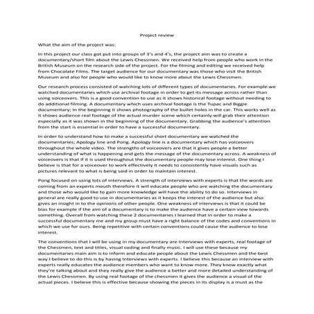 Documentary review | DOCX