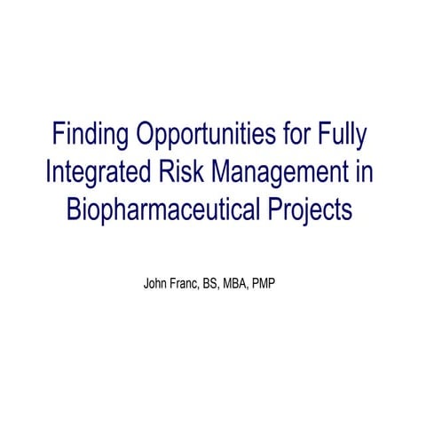 Project Risk Management