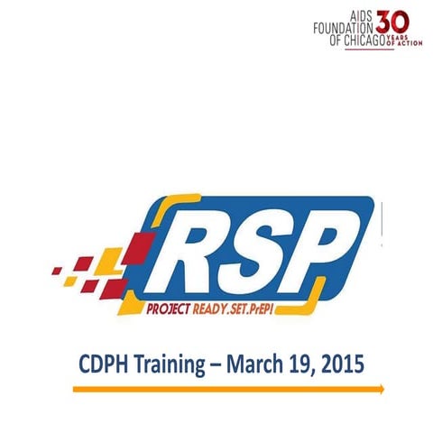 Project RSP! training on PrEP for the HIV workforce (March 19, 2015)