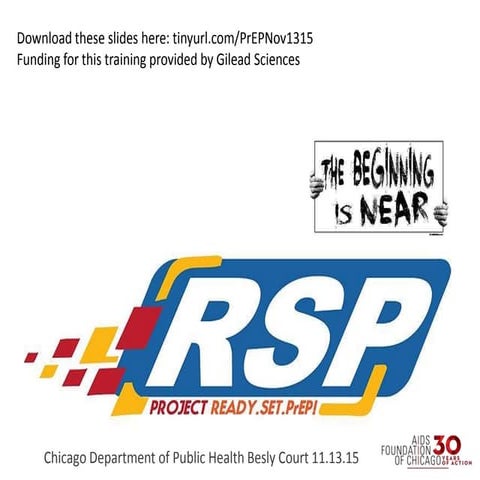 Project RSP Training on PrEP - November 13, 2015
