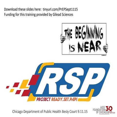 Project RSP Training on PrEP - September 11, 2015
