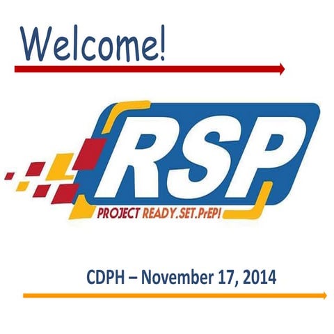 Project Ready, Set, PrEP! training on PrEP for HIV Prevention - UPDATED NOV 17