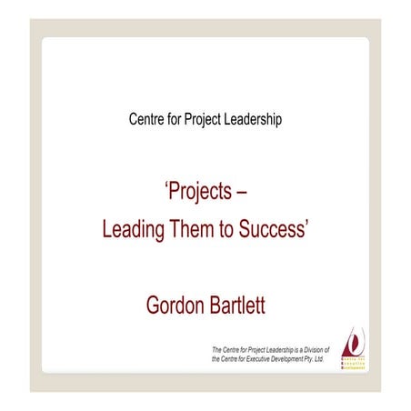 Projects   leading them to success