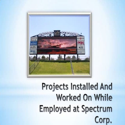 Projects and works of mr