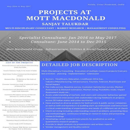 Projects at Mott MacDonald
