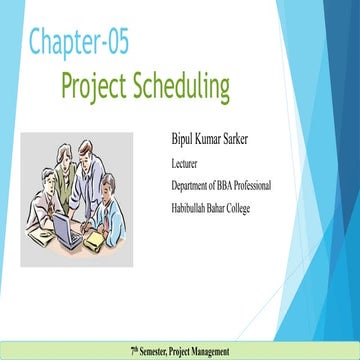 Project scheduling (chapter 05)(wp)
