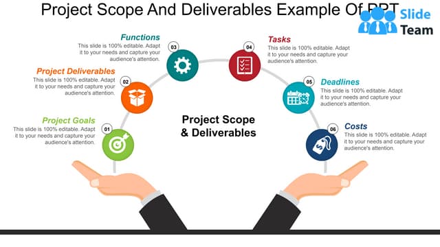 Project Scope And Deliverables Example Of Ppt