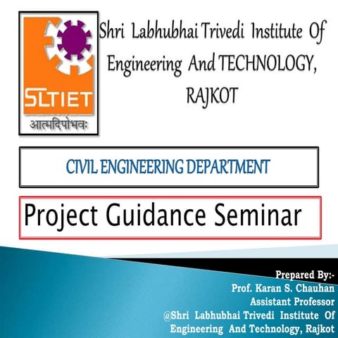 Project Guidance Seminar for Civil Engineering final year students