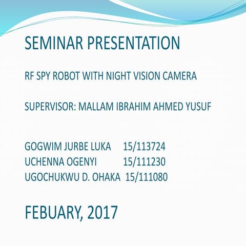 Project seminar for group