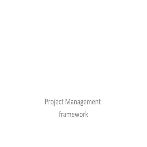 Projects framework - PMO