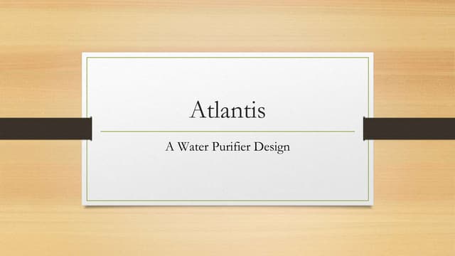 Project shelter : Atlantis