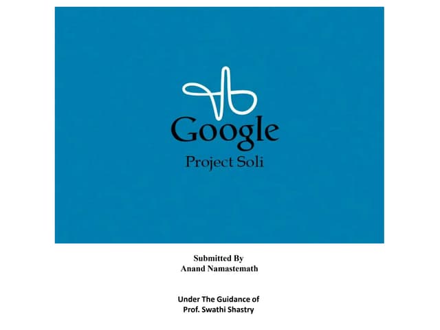 Project soli: