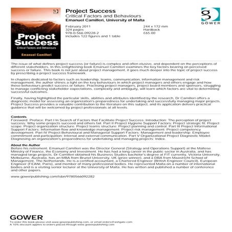 A New Framework For Determining Critical Success Failure Factors In ...