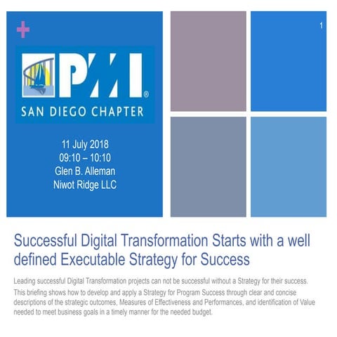 Successful Digital Transformation starts with a well defined Strategy