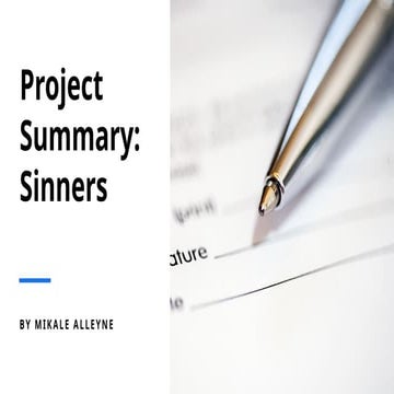 Project Summary: Sinners Assignment.pptx