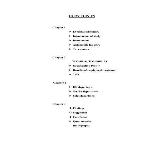 Project summary report on tata motors by bharat goyal