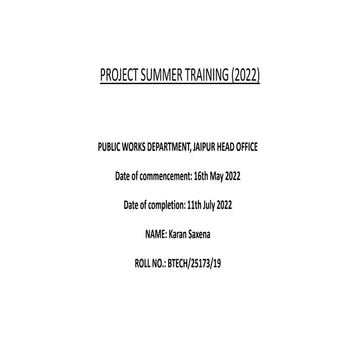 PWD training | PPT