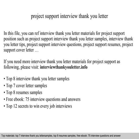 Project support | PPT