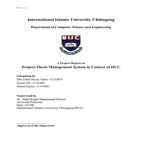 Project thesis management_system_in_context_of_iiuc