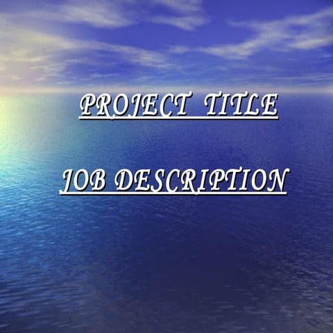 Project title