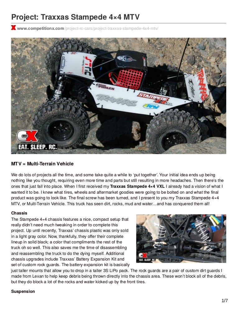 custom traxxas stampede