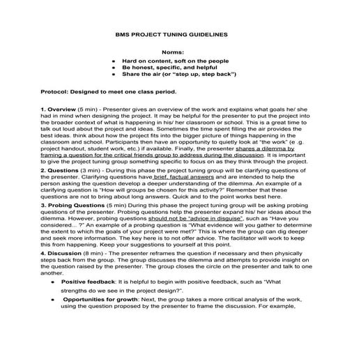 Project Tuning System for BMS