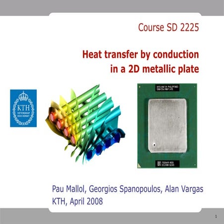 Two Dimensional Steady Heat Conduction using MATLAB | PDF