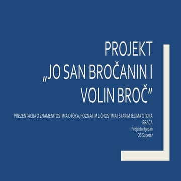Projekt  jo san brocanin i volin broc