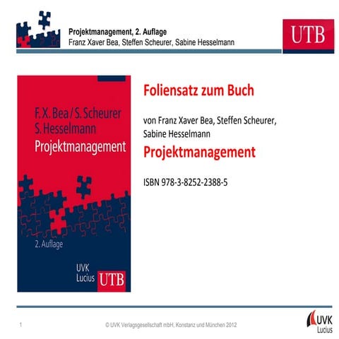 Foliensatz Projektmanagement