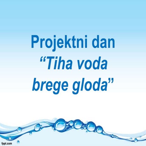 Projektni dan - Voda
